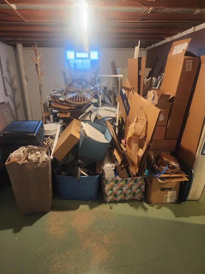 Roll-off dumpster container at job site for Roll Off Dumpster Rental in Tiptonville